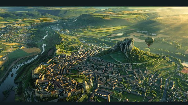 Découvrez le paysage époustouflant avec montgolfière puy en velay